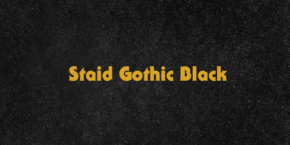 Fonte Staid Gothic Black