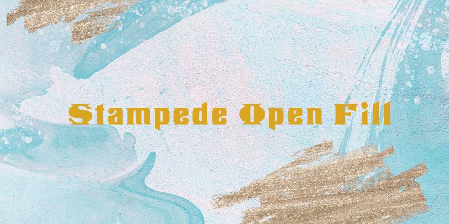 Fonte Stampede Open Fill