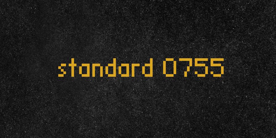 Fonte standard 0755