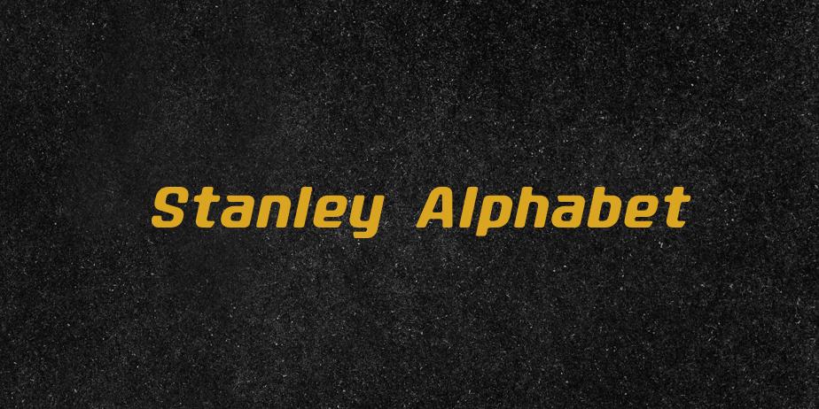 Fonte Stanley Alphabet