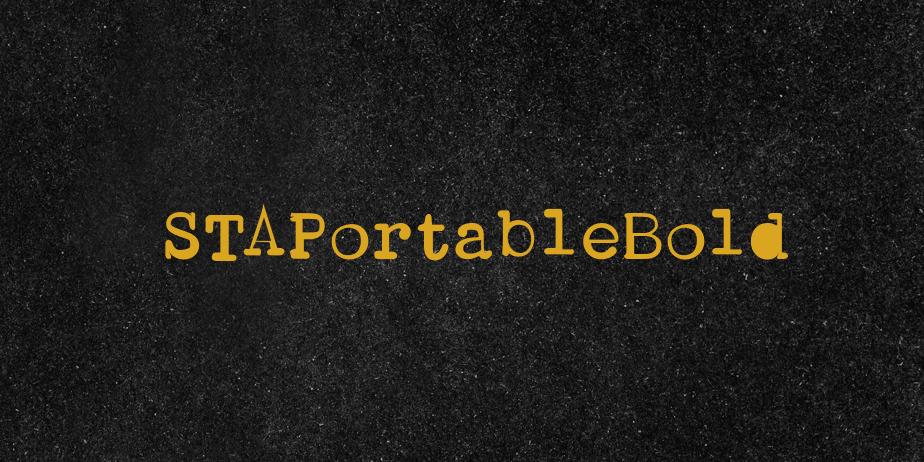 Fonte STAPortableBold