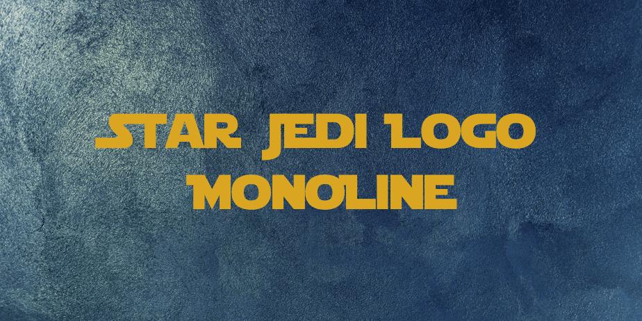 Fonte Star Jedi Logo MonoLine