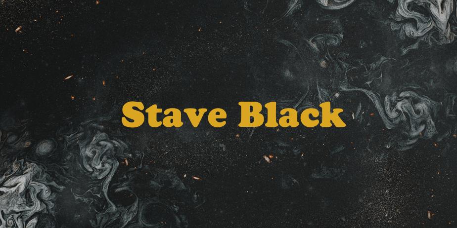 Fonte Stave Black