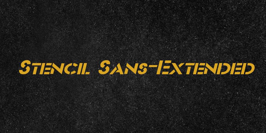 Fonte Stencil Sans-Extended