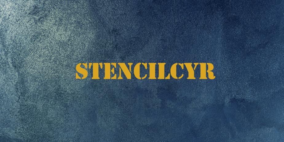 Fonte StencilCyr