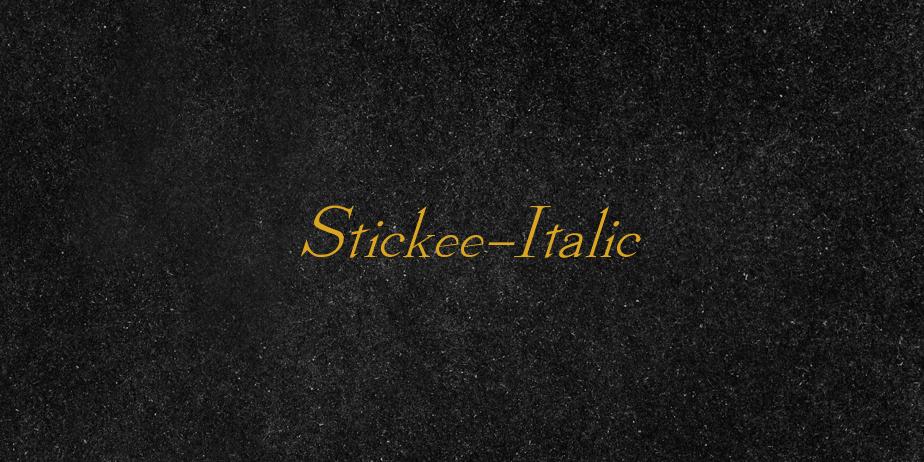 Fonte Stickee-Italic