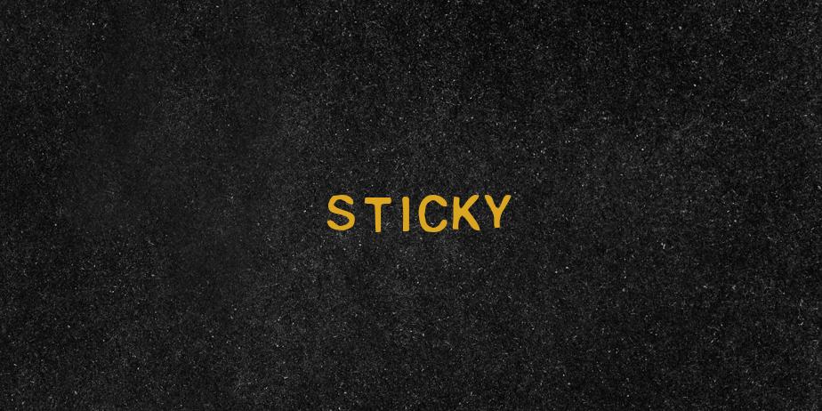 Fonte Sticky