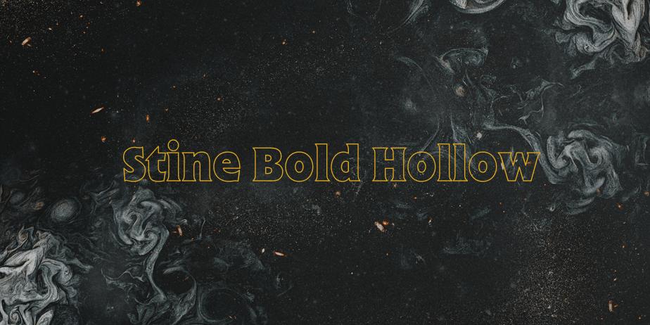 Fonte Stine Bold Hollow