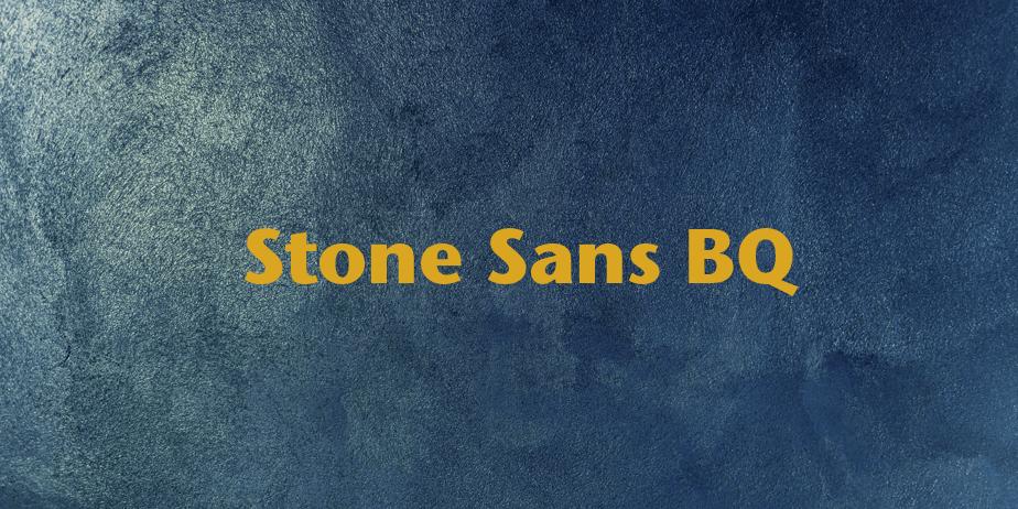 Fonte Stone Sans BQ