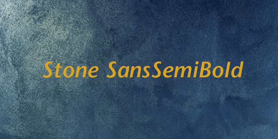 Fonte Stone SansSemiBold