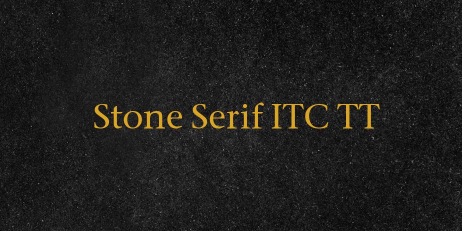 Fonte Stone Serif ITC TT