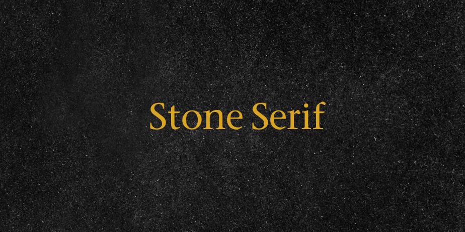 Fonte Stone Serif