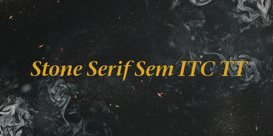 Fonte Stone Serif Sem ITC TT