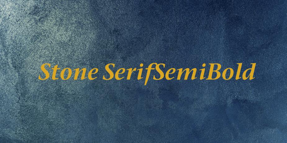 Fonte Stone SerifSemiBold