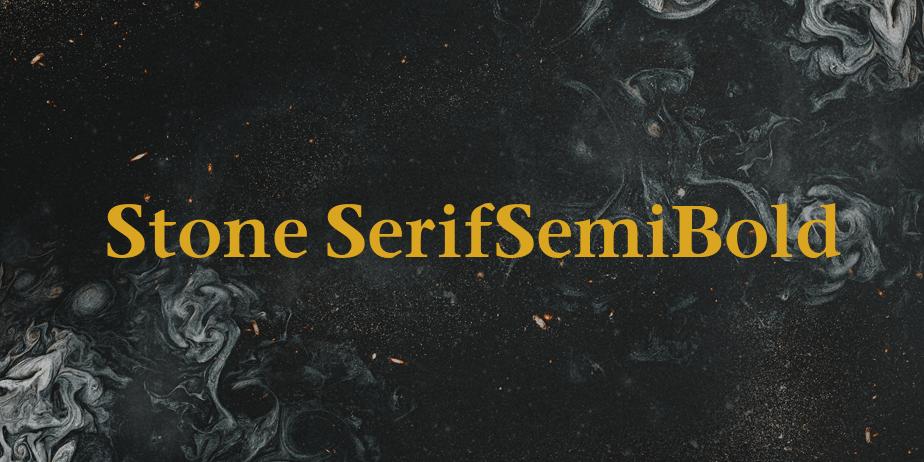 Fonte Stone SerifSemiBold