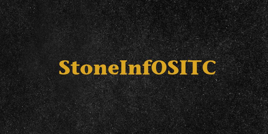 Fonte StoneInfOSITC