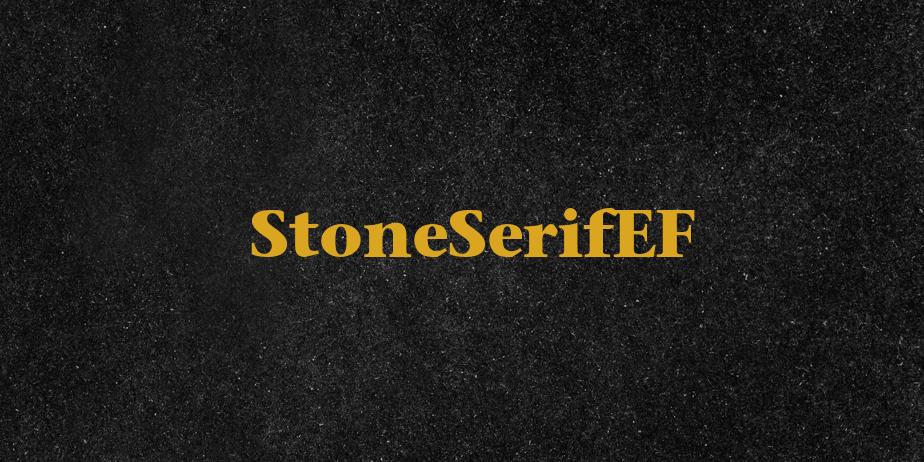 Fonte StoneSerifEF