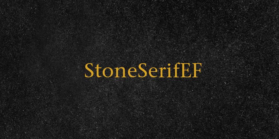 Fonte StoneSerifEF