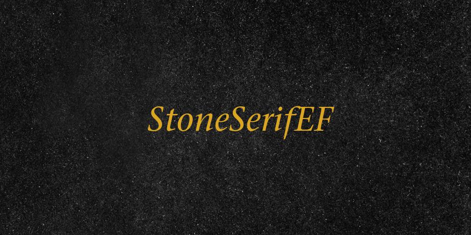 Fonte StoneSerifEF