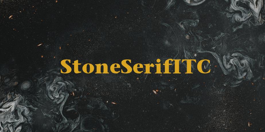 Fonte StoneSerifITC