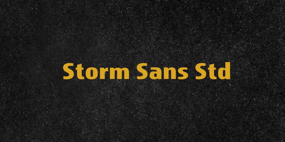 Fonte Storm Sans Std