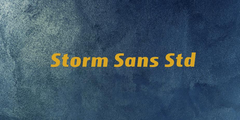 Fonte Storm Sans Std