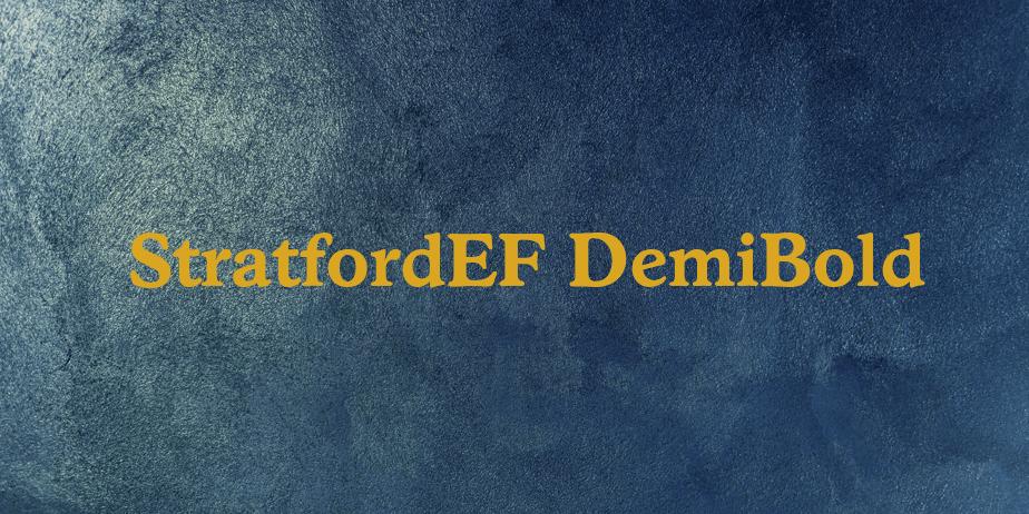 Fonte StratfordEF DemiBold