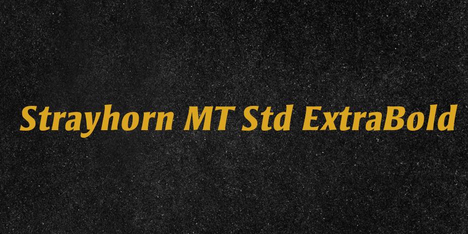 Fonte Strayhorn MT Std ExtraBold