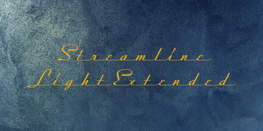 Fonte Streamline LightExtended