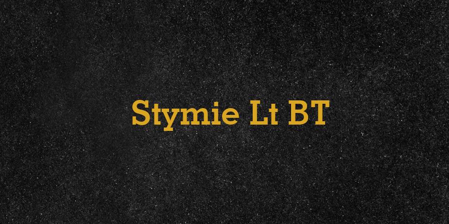 Fonte Stymie Lt BT