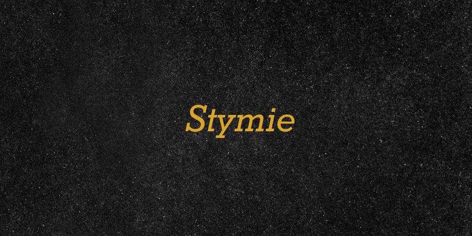 Fonte Stymie