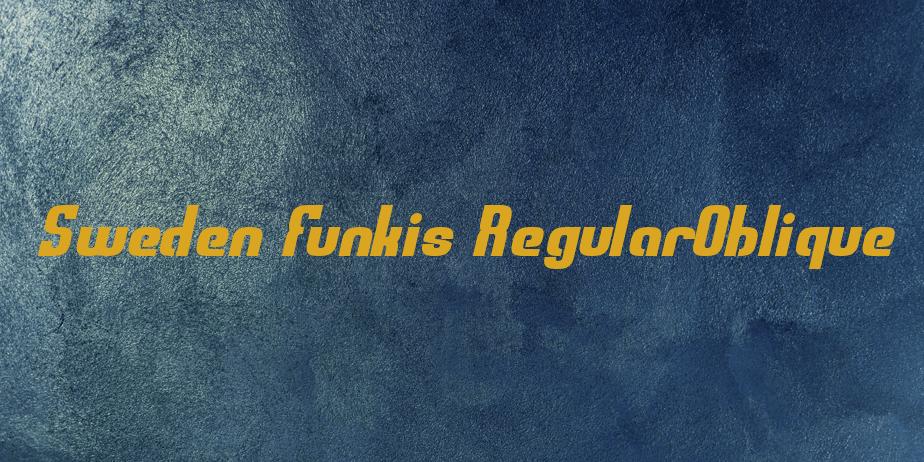 Fonte Sweden Funkis RegularOblique