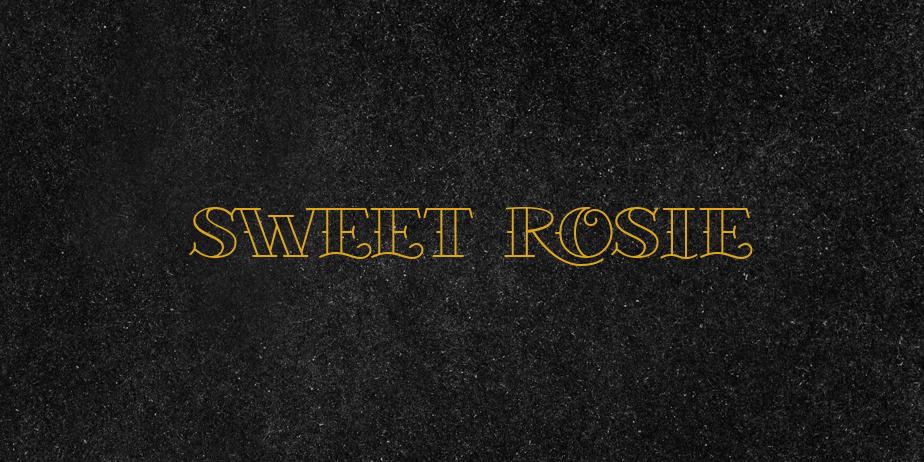 Fonte Sweet Rosie