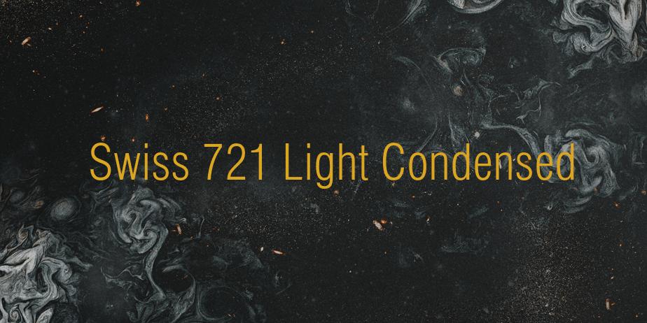 Fonte Swiss 721 Light Condensed