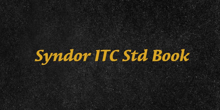 Fonte Syndor ITC Std Book