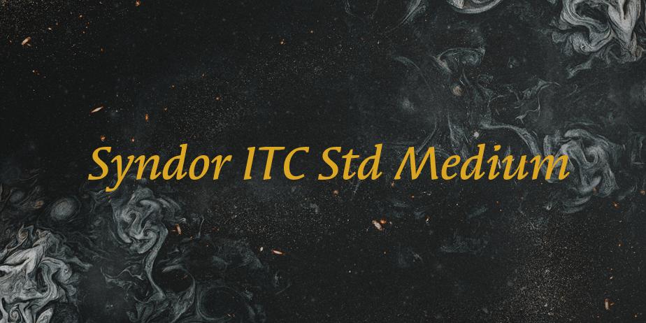 Fonte Syndor ITC Std Medium