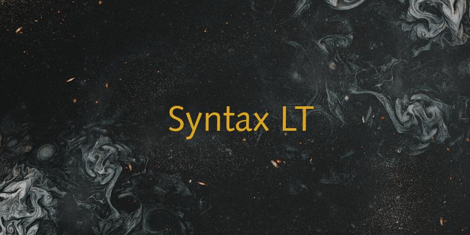 Fonte Syntax LT