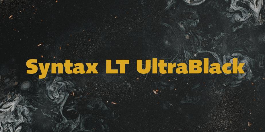 Fonte Syntax LT UltraBlack