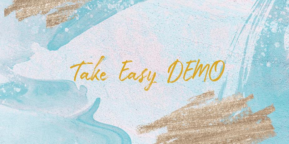 Fonte Take Easy DEMO