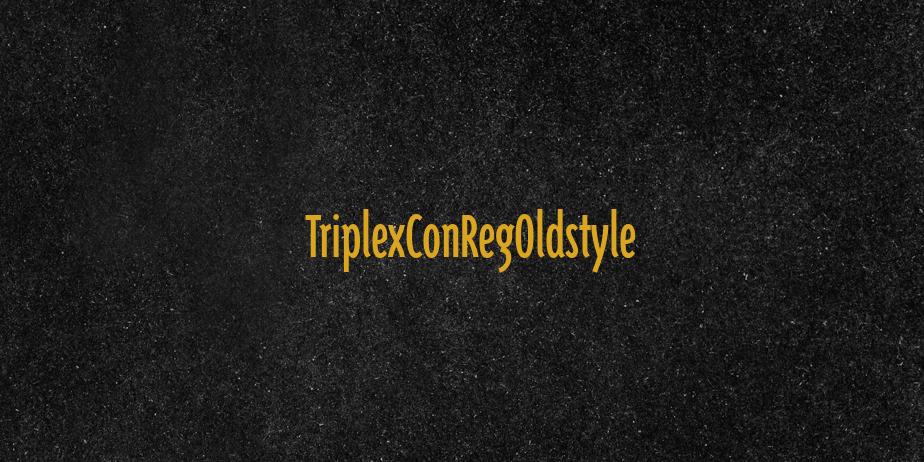 Fonte TriplexConRegOldstyle