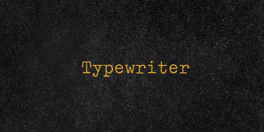 Fonte Typewriter