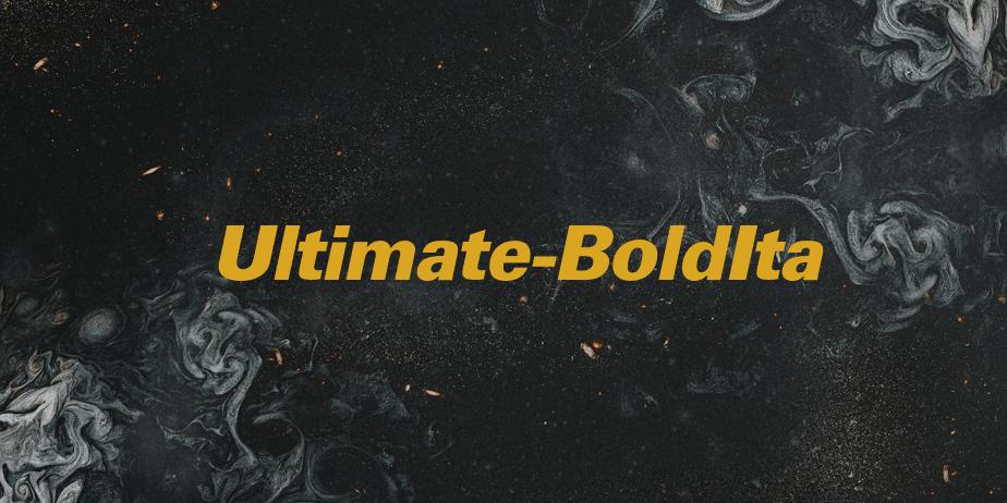 Fonte Ultimate-BoldIta