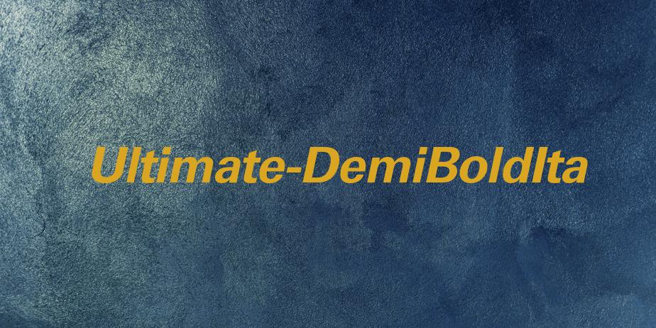 Fonte Ultimate-DemiBoldIta