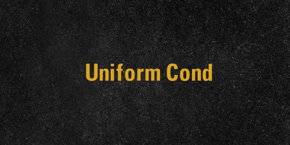 Fonte Uniform Cond