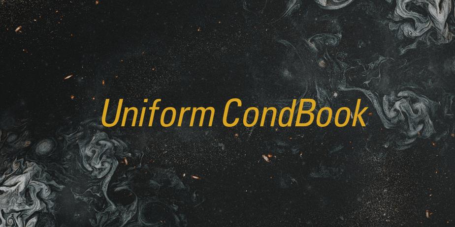 Fonte Uniform CondBook