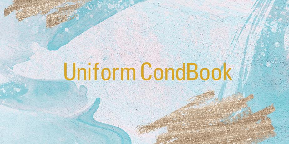 Fonte Uniform CondBook