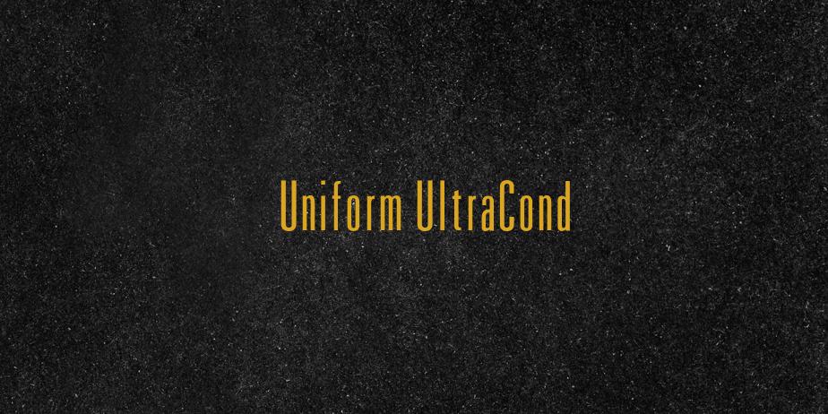 Fonte Uniform UltraCond