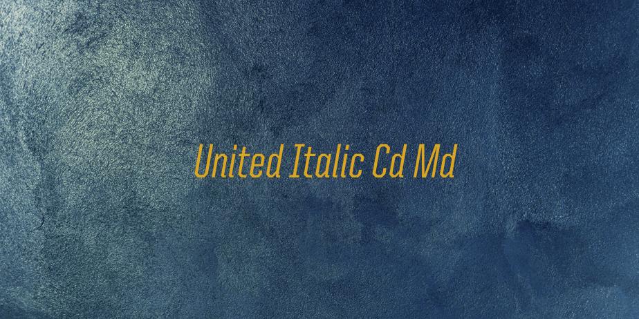 Fonte United Italic Cd Md