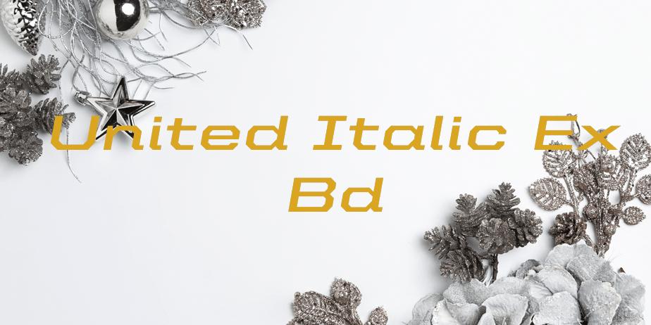 Fonte United Italic Ex Bd