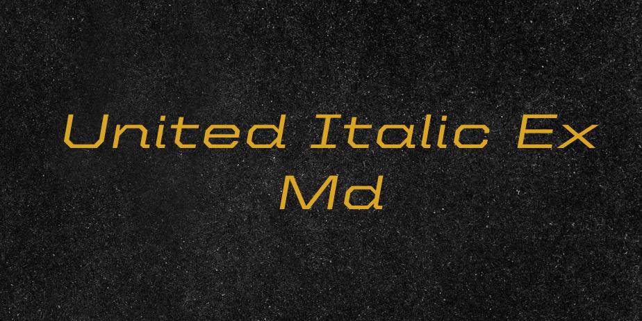 Fonte United Italic Ex Md